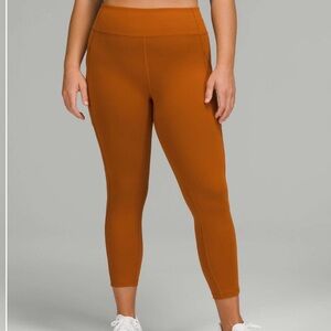 Lululemon Invigorate High Rise 25in tight Butternut Brown